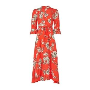 Marissa Webb red floral print dress
